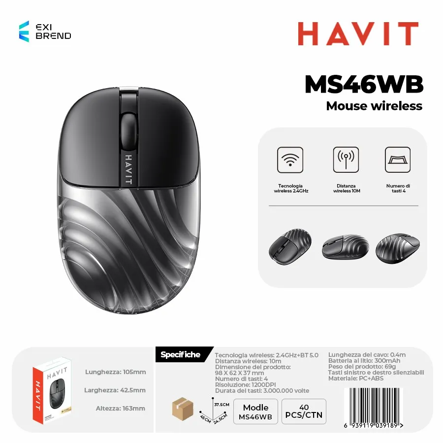 HAVIT MS46WB-BK Mouse Wireless