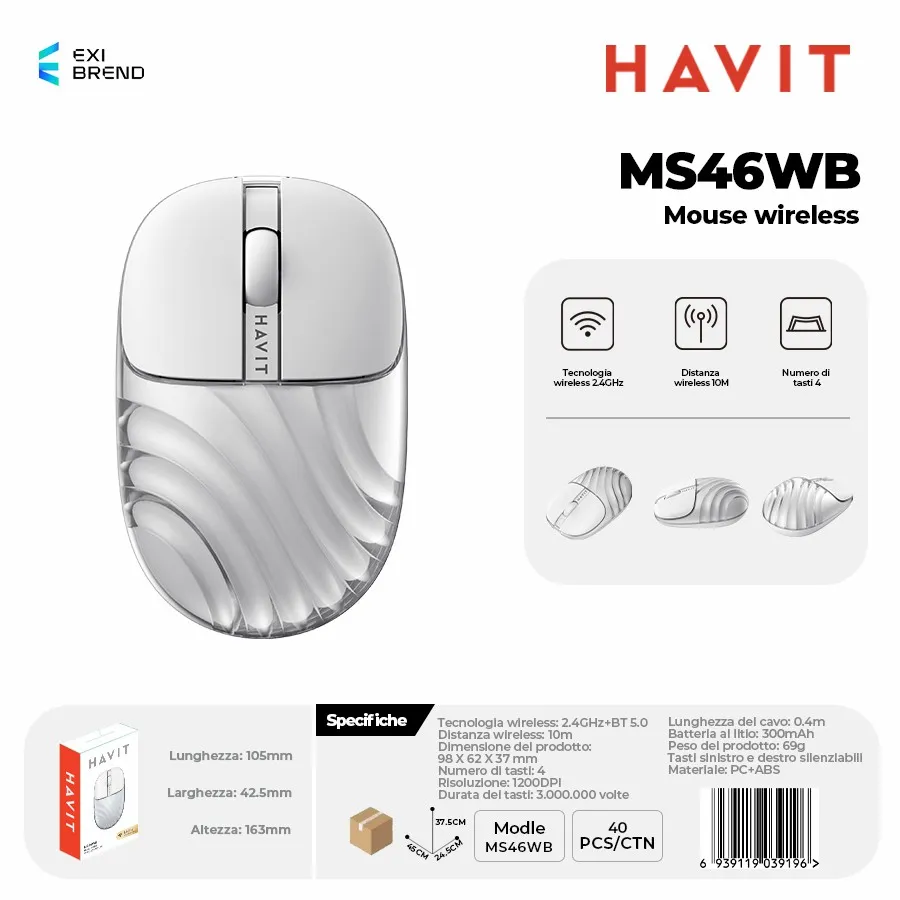 HAVIT MS46WB-WH Mouse Wireless