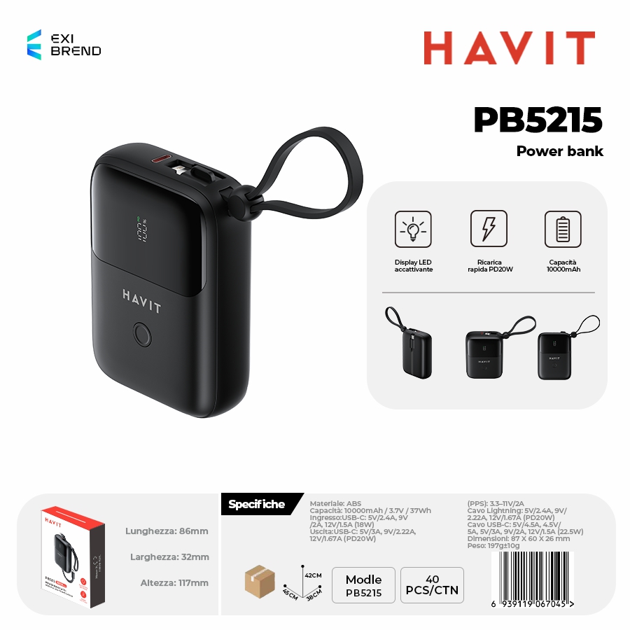HAVIT PB5215-BK Power Bank