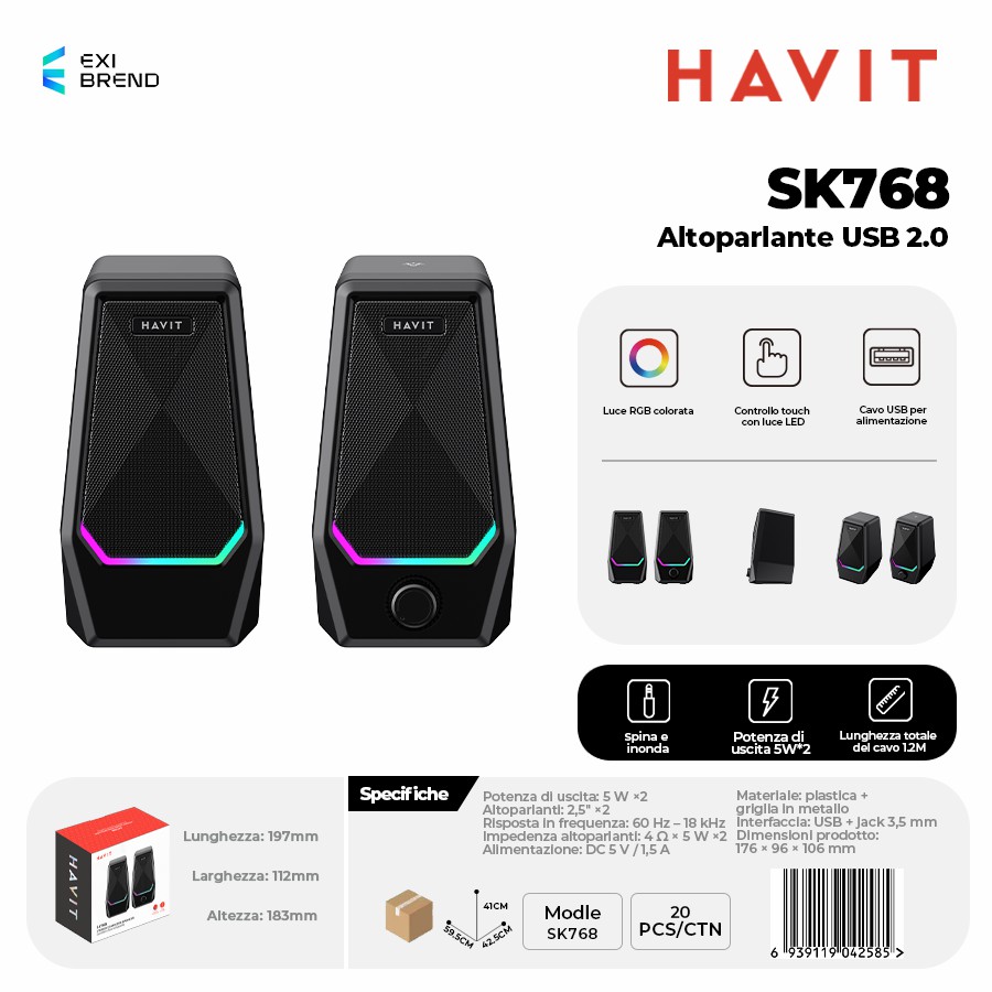HAVIT SK768 Speaker USB 2,0