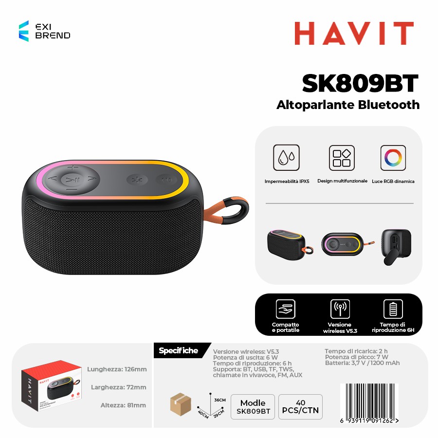 HAVIT SK809BT Speaker Bluetooth