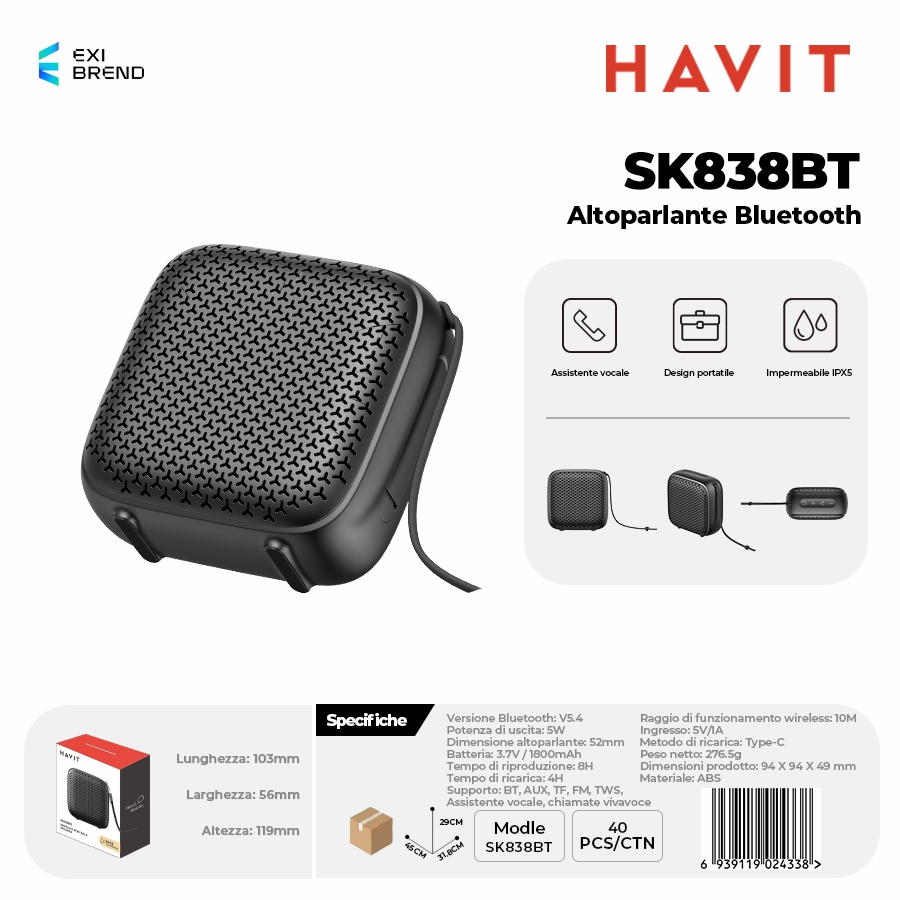 HAVIT SK838BT Speaker Bluetooth