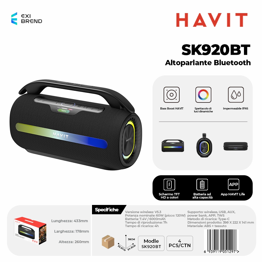 HAVIT SK920BT Speaker Bluetooth
