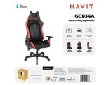 [GC936A-RD] HAVIT SEDIA DA GAMING NERO+ROSSO