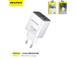 AWEI CARICATORE ULTRA VELOCE GAN 45W USB+TYPE-C