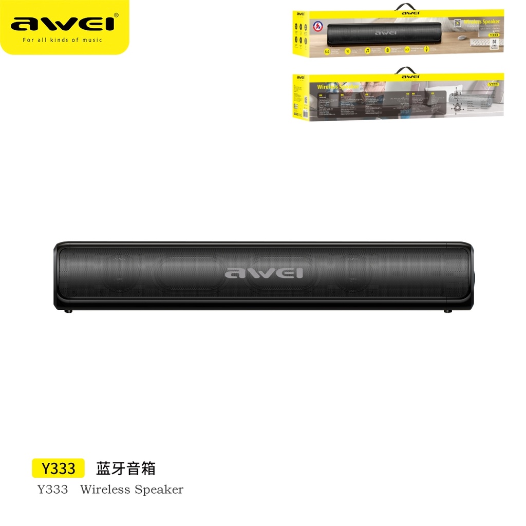 AWEI Y333 Mini Soundbar 10W