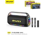 AWEI SET KARAOKE PORTATILE CON 2 MIC E RGB 200W