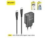 AWEI SET CARICABATTERIA  20W + CAVO TYPEC TO TYPEC