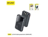 AWEI POWERBANK CON CAVI 10000MAH NERO