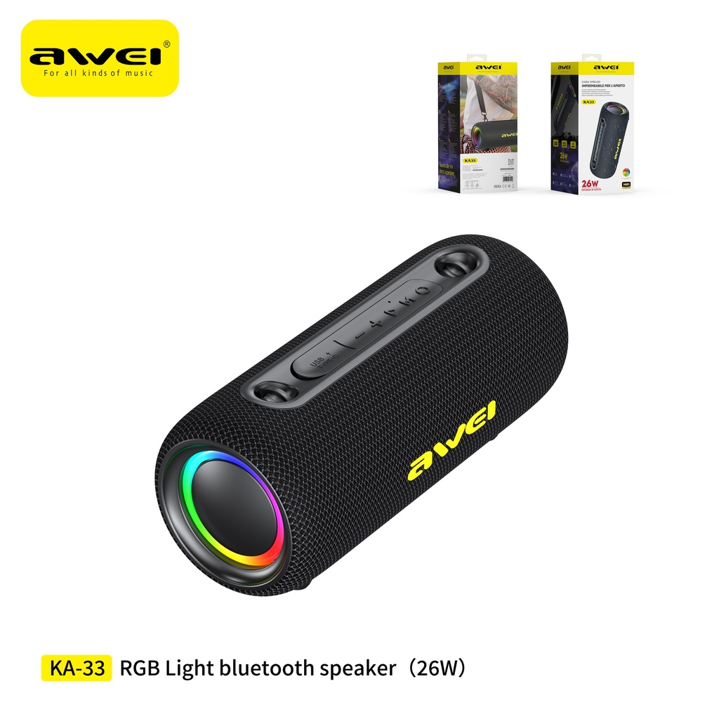 AWEI KA33 Altoparlante Bluetooth con RGB 26W
