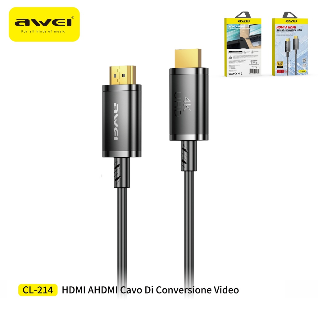 AWEI CL-214-1.8 Cavo HDMI To HDMI 1,8 m