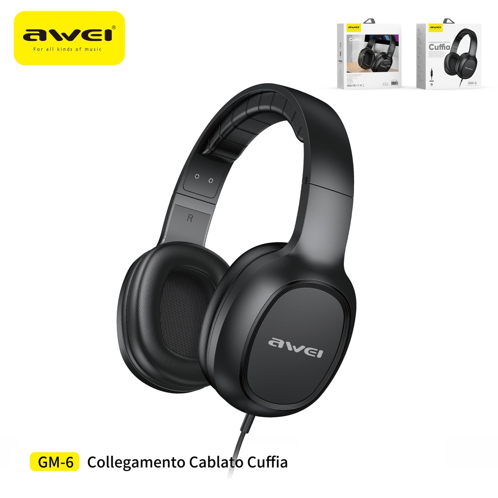 AWEI GM-6 Cuffie Cablato Gaming