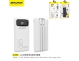 AWEI power bank con doppio cavo 10000mAH