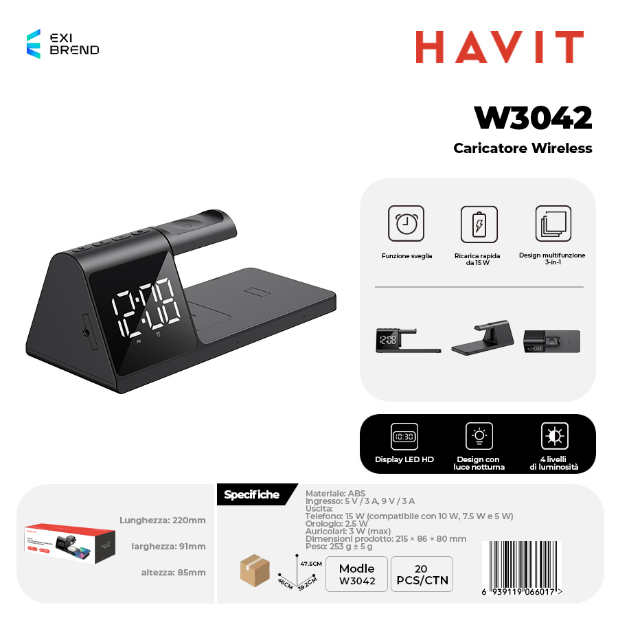 HAVIT W3042 Caricatore Wireless