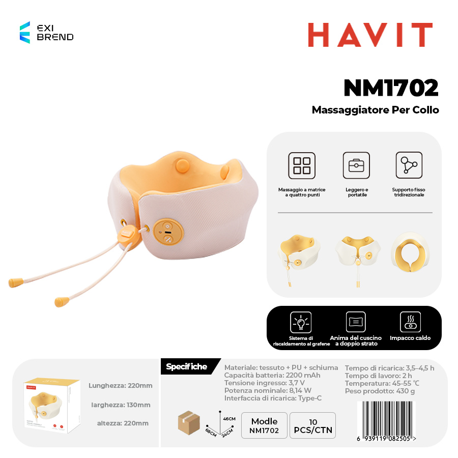 HAVIT NM1702 Massaggiatore per Collo