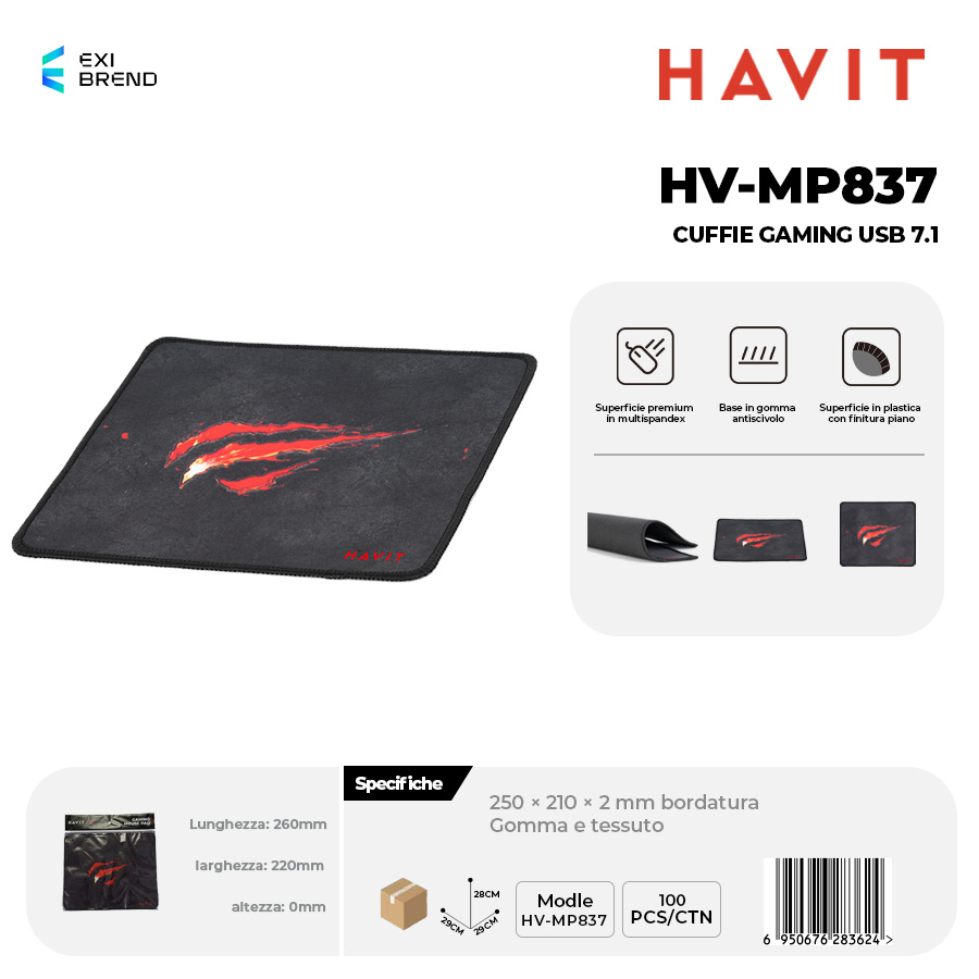 HAVIT HV-MP837 Tappettino per Mouse
