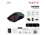 HAVIT GAMING MOUSE CON RGB DPI SWITCH 800-1600-2400-3200-4000-4800