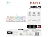[KB903L-WH] HAVIT TASTIERA MECCANICA GAMING RGB REGOLABILI RED SWITCH